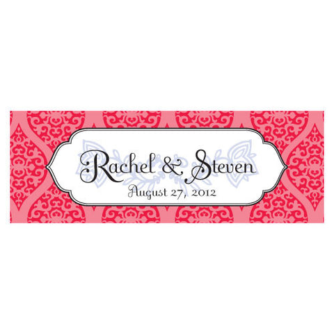 Moroccan Small Rectangular Tag Red