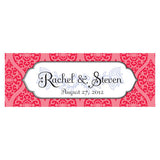 Moroccan Small Rectangular Tag Red