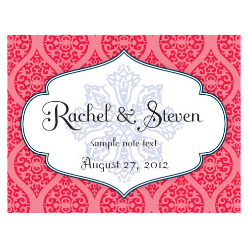 Moroccan Note Card Red