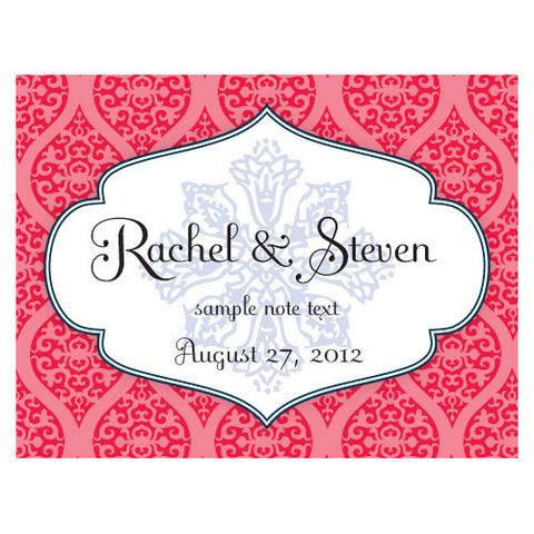 Moroccan Note Card Red