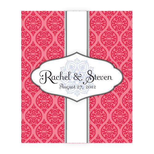 Moroccan Rectangular Label Red