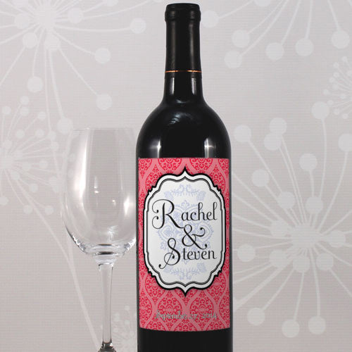 Moroccan Wine Label Red