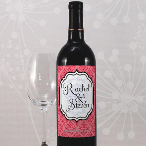 Moroccan Wine Label Red