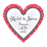 Moroccan Heart Sticker Red