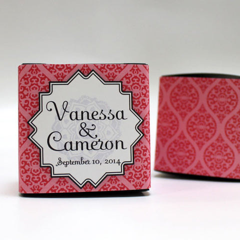 Moroccan Cube Favor Box Wrap Red