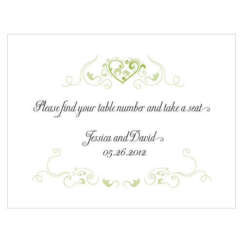 Heart Filigree Note Card Lavender