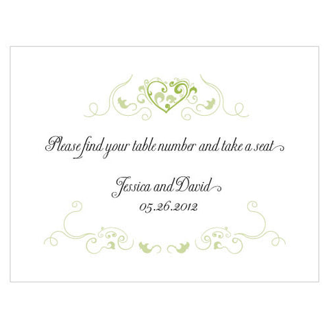 Heart Filigree Note Card Lavender