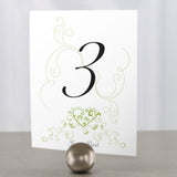 Heart Filigree Table Number Numbers 1-12 Lavender