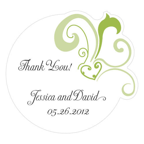 Heart Filigree Large Sticker Lavender
