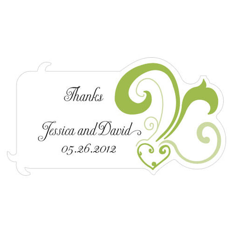 Heart Filigree Diecut Sticker Lavender