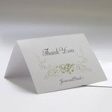 Heart Filigree Thank You Card Lavender