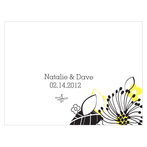 Floral Fusion Note Card Pastel Pink