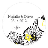 Floral Fusion Small Sticker Pastel Pink
