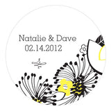 Floral Fusion Large Sticker Pastel Pink