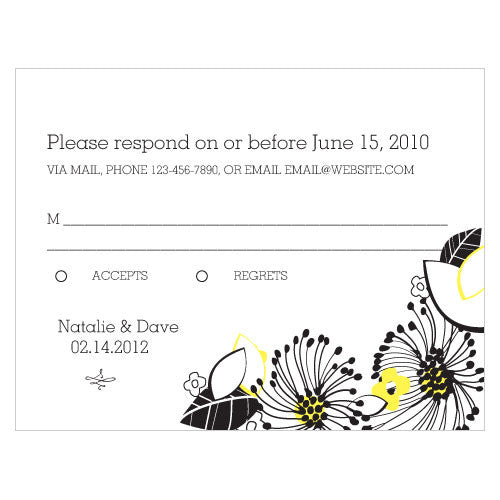 Floral Fusion RSVP Pastel Pink
