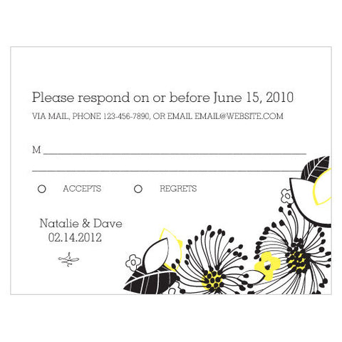 Floral Fusion RSVP Pastel Pink