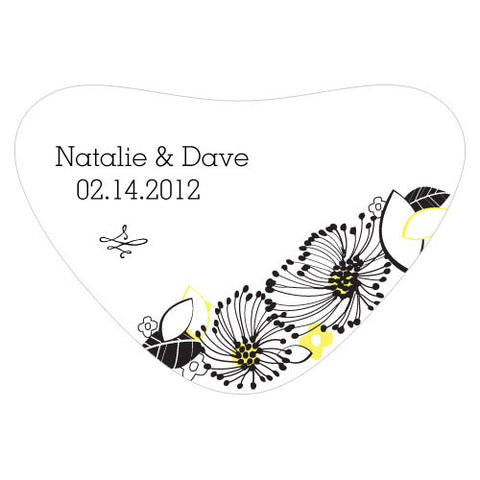 Floral Fusion Heart Container Sticker Pastel Pink