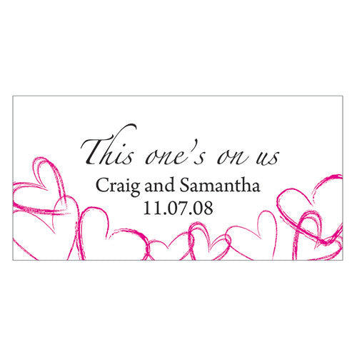 Contemporary Hearts Small Ticket Lavender