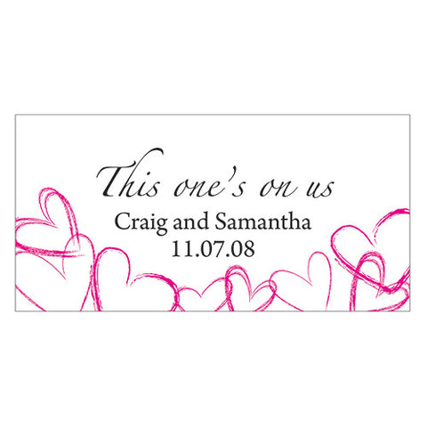 Contemporary Hearts Small Ticket Lavender