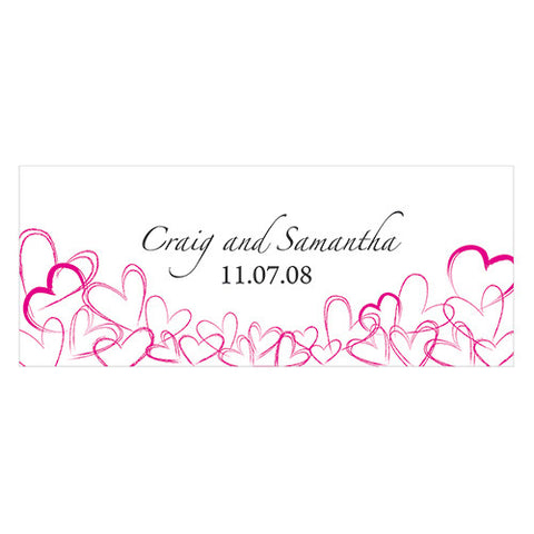 Contemporary Hearts Large Cling Lavender