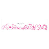 Contemporary Hearts Cube Favor Box Wrap Lavender