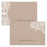 Lace Medley Assorted Flat Place Card Black