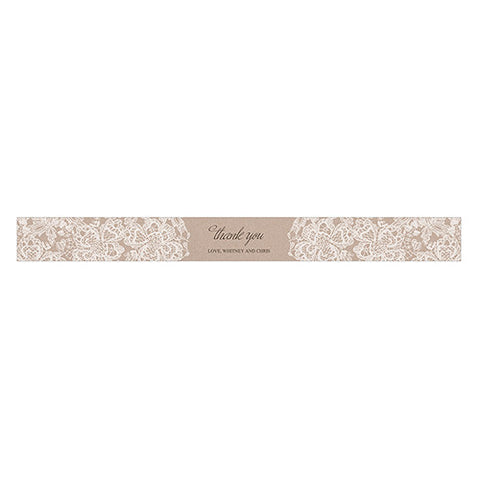 Lace Medley Paper Ribbon Wrap Black