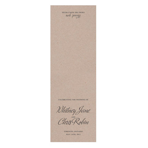 Lace Medley Folded Program Cover Black