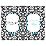 Love Bird Damask Program Royal Blue And Black