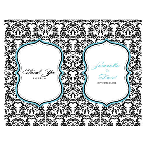 Love Bird Damask Program Royal Blue And Black
