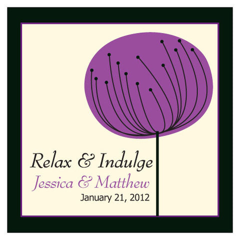 Romantic Elegance Square Tag Oasis Blue