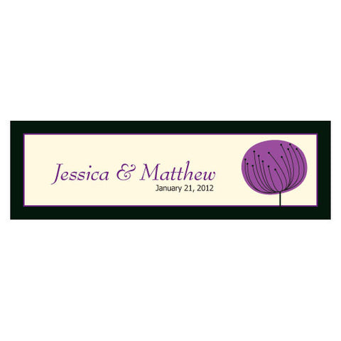 Romantic Elegance Small Rectangular Tag Oasis Blue