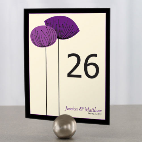 Romantic Elegance Table Number Numbers 1-12 Oasis Blue