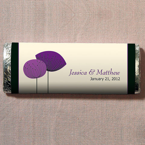 Romantic Elegance Nut Free Gourmet Milk Chocolate Bar Oasis Blue