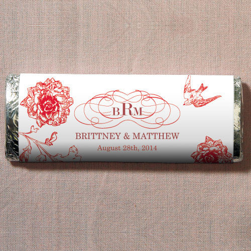 French Whimsy Nut Free Gourmet Milk Chocolate Bar Red
