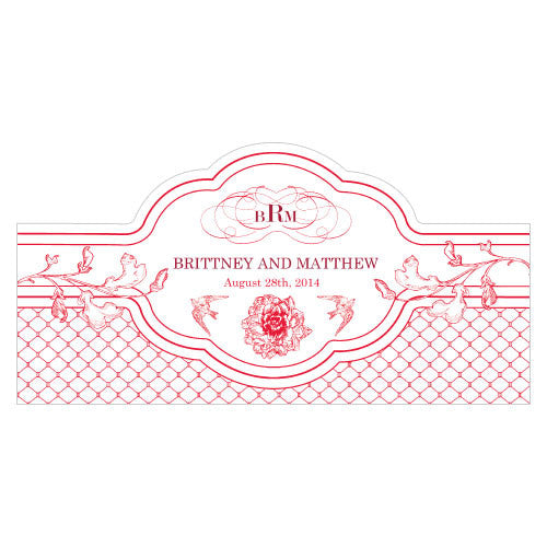 French Whimsy Small Cling Red