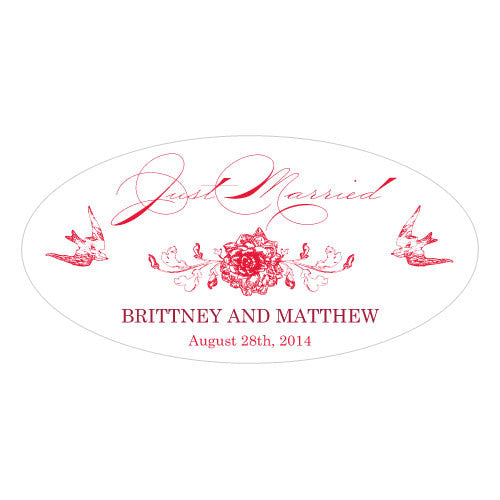 French Whimsy Large Cling Red