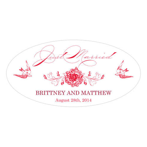 French Whimsy Large Cling Red
