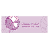Pinwheel Poppy Small Rectangular Tag Purple