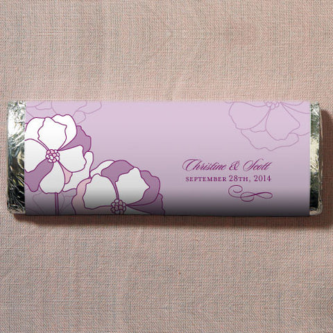 Pinwheel Poppy Nut Free Gourmet Milk Chocolate Bar Purple