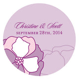 Pinwheel Poppy Large Sticker Purple