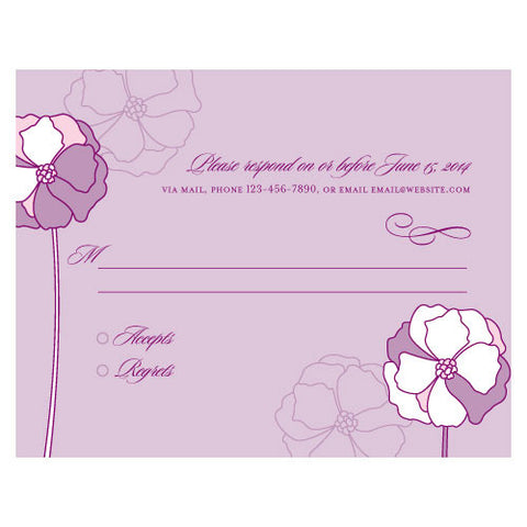 Pinwheel Poppy RSVP Purple