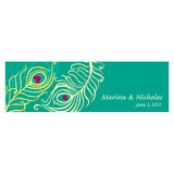 Perfect Peacock Small Rectangular Tag Lavender