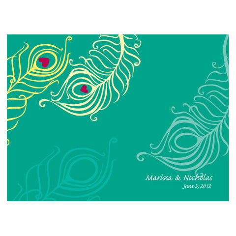 Perfect Peacock Note Card Lavender