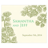Evergreen Rectangular Label Willow Green