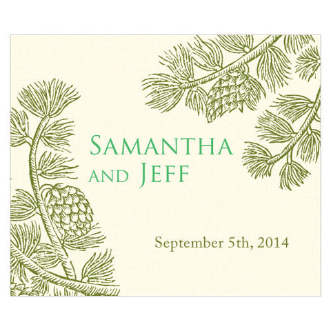 Evergreen Rectangular Label Willow Green