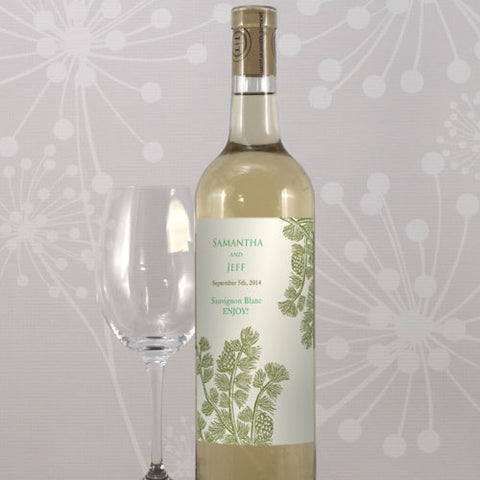 Evergreen Wine Label Willow Green