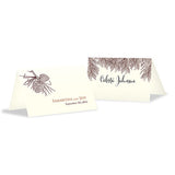 Evergreen Place Card With Fold Willow Green