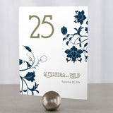 Floral Orchestra Table Number Numbers 1-12 Lavender