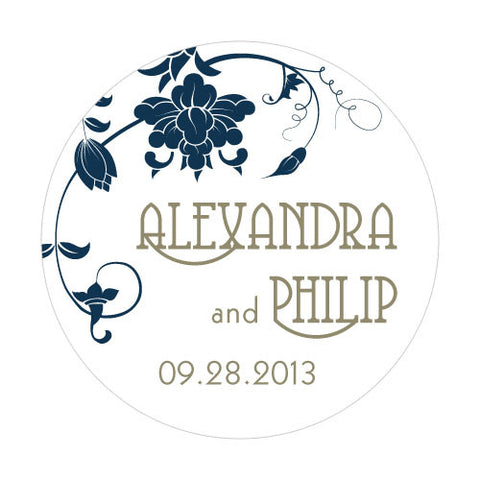 Floral Orchestra Small Sticker Lavender